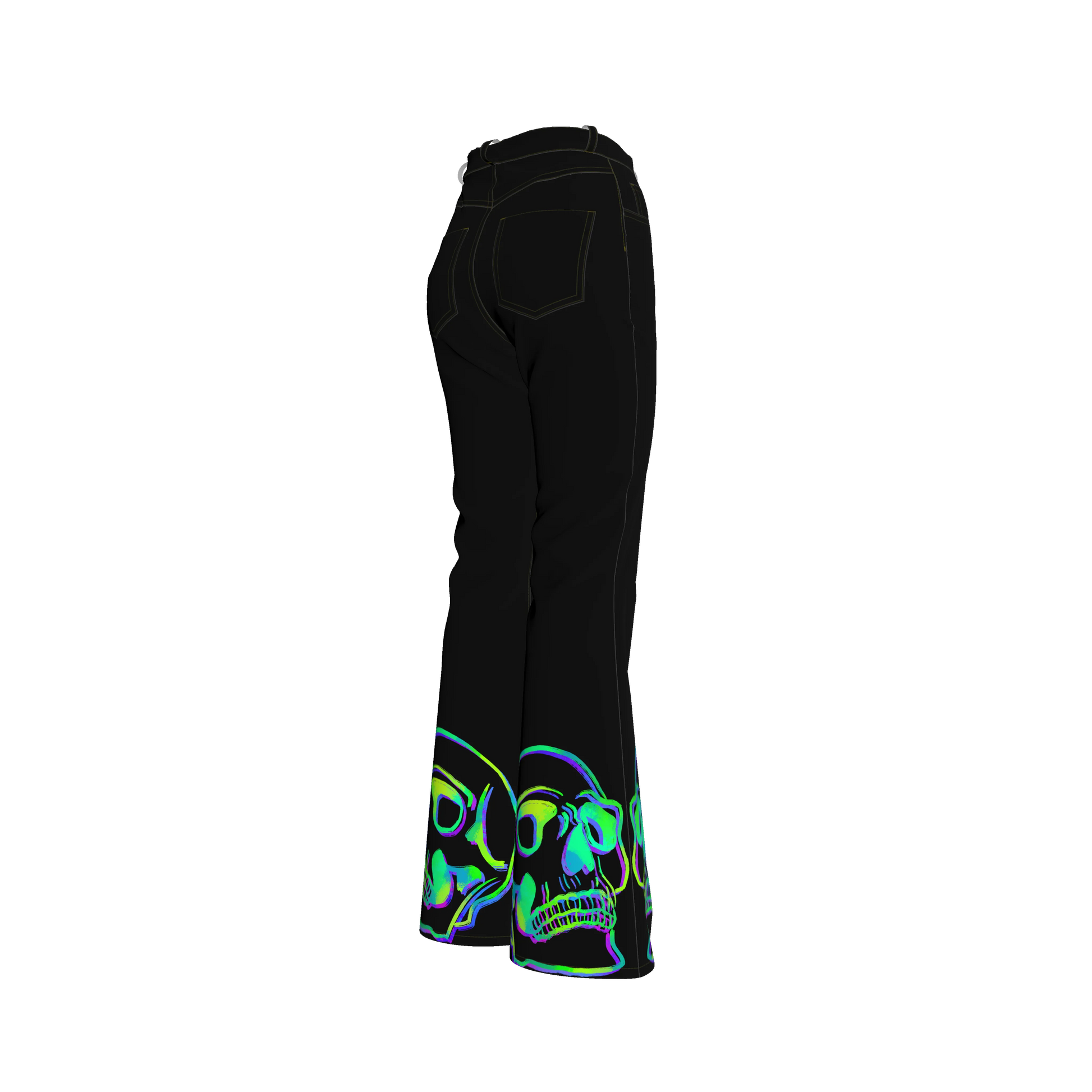 Glo-skull Bellbottoms