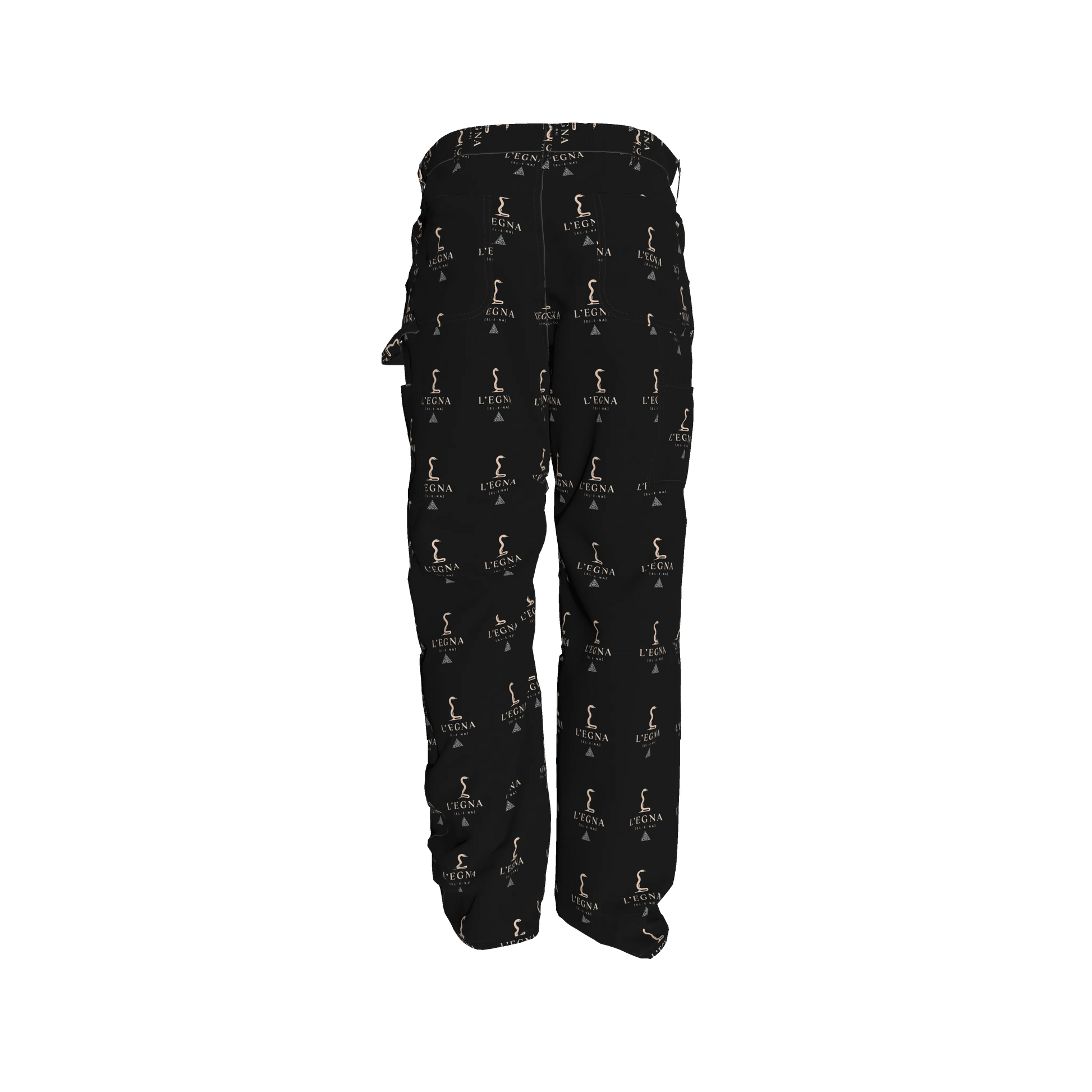 L'EGNA (EL-E-NA) RISING BLACKOUT BOXY Denim (All-Over Print)