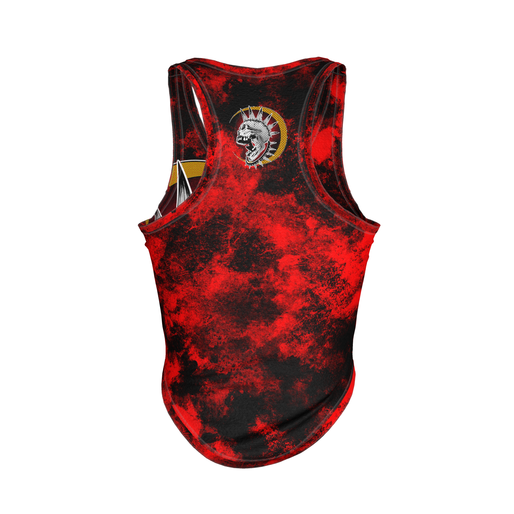 Red Punk Skull Tank