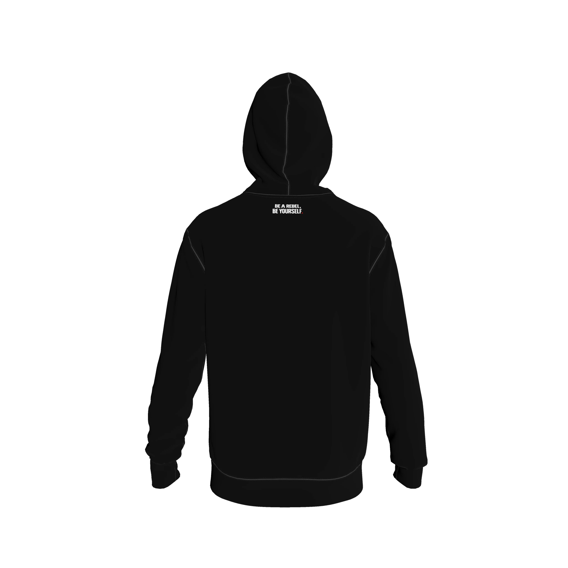 Black Hoodie Faded Rebel