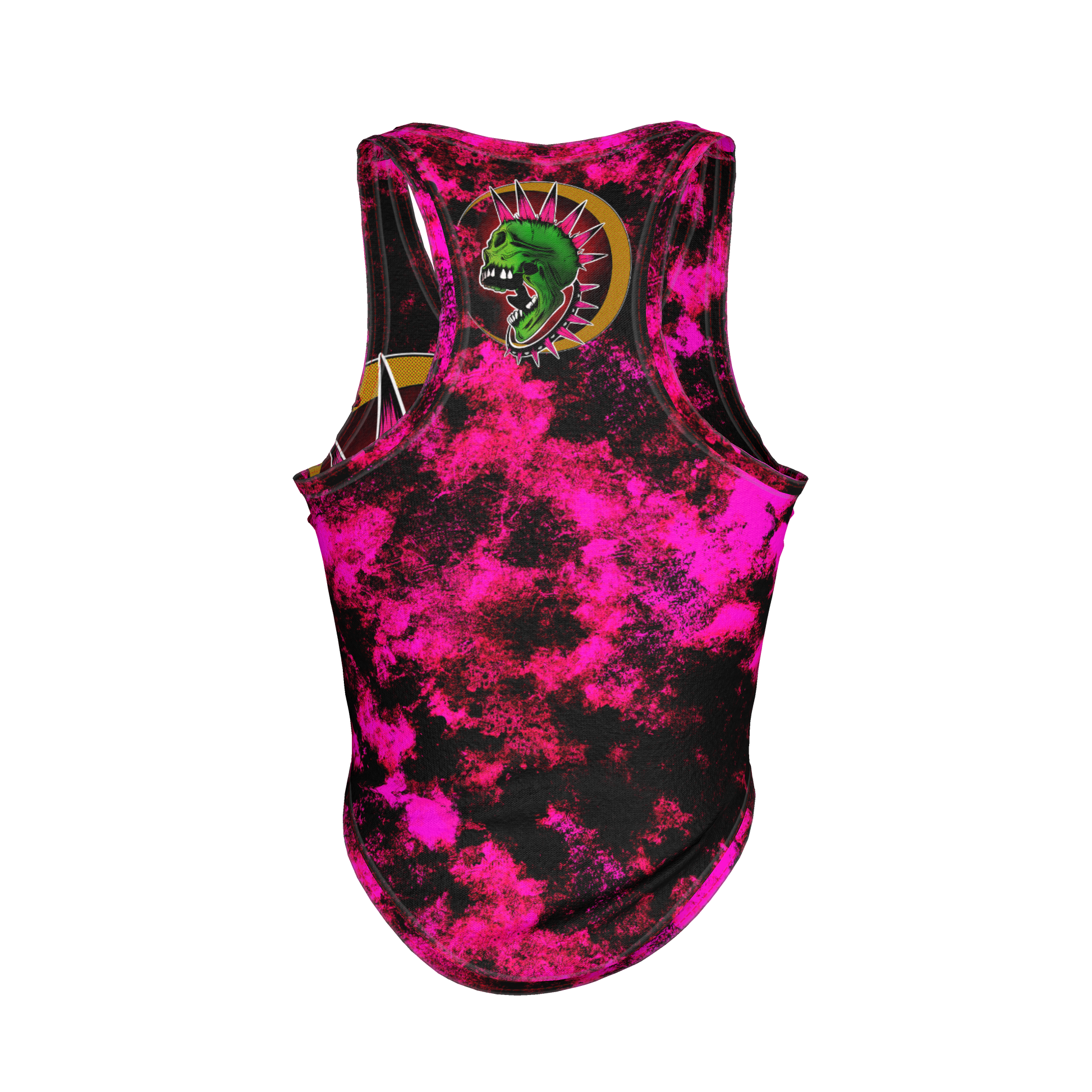 Pink Punk Skull Tank