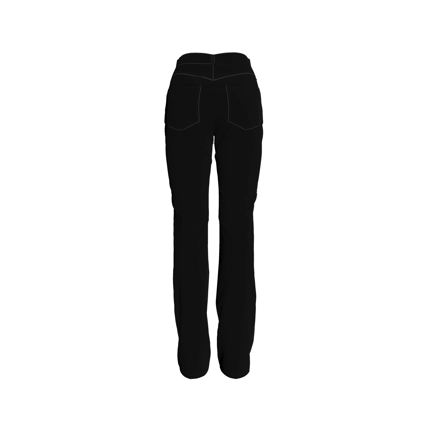 Slim Jeans in Pure Black Heavy Stretch Cotton Twill