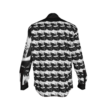 abrazos infinitos button up oversized shirt