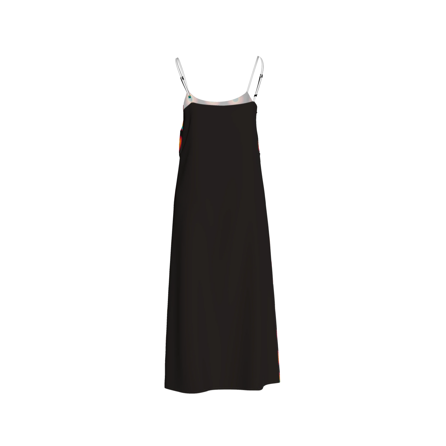 Organic Cotton Twill Slip Dress – Black