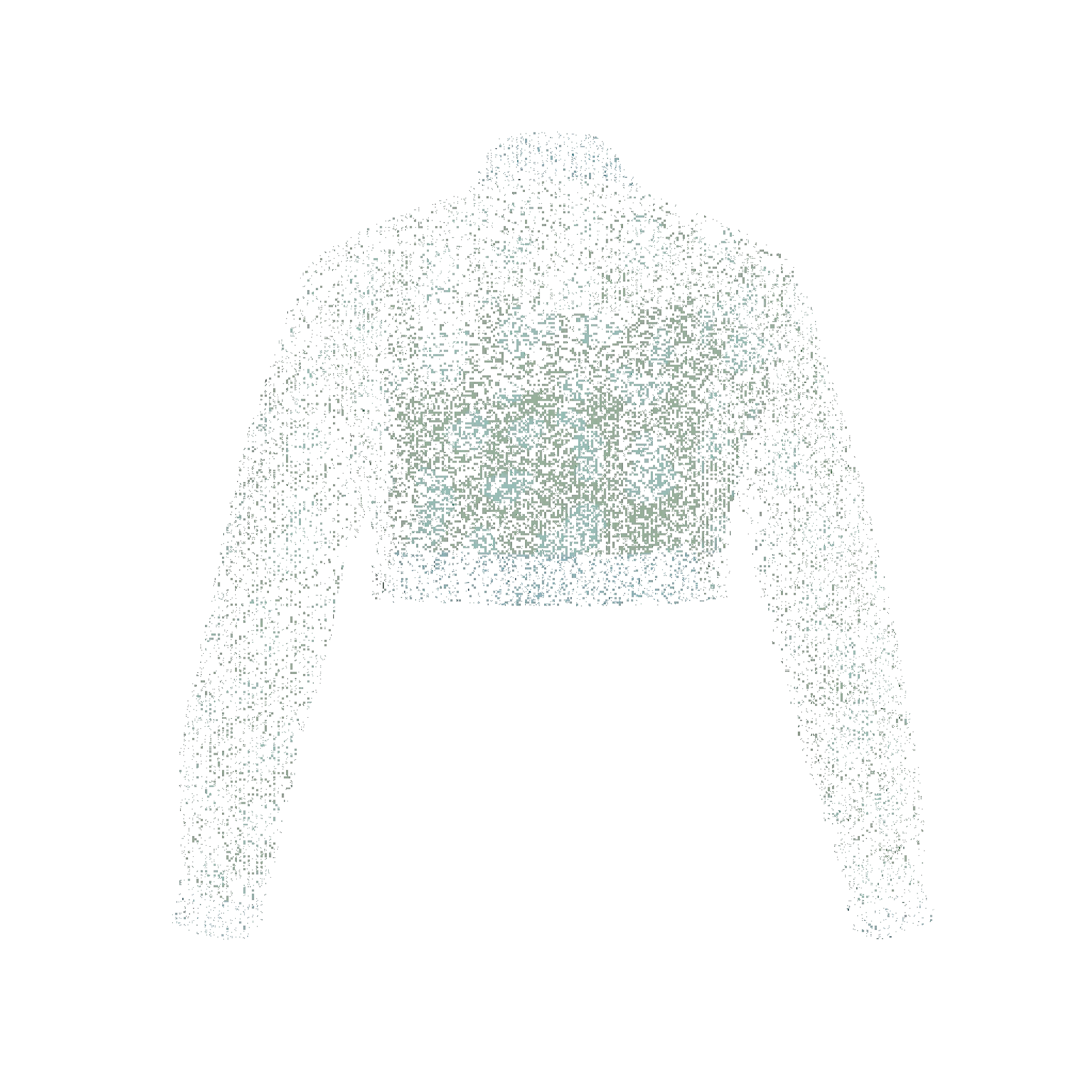 Green & Blue Cropped Jacket 