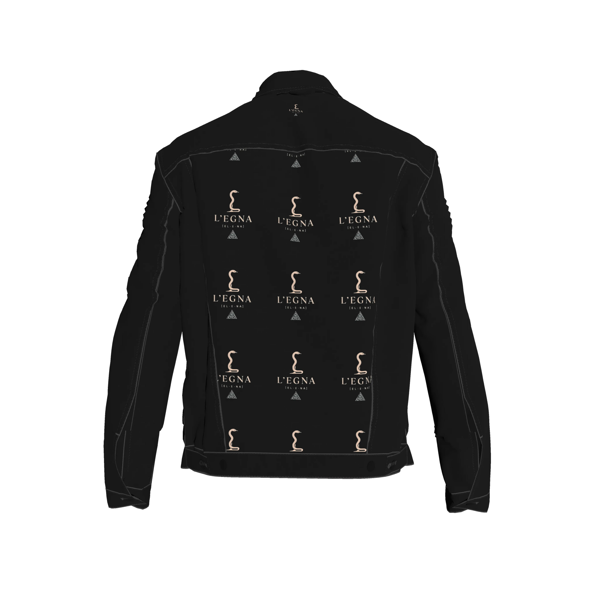 L'EGNA RISING 'BLACKOUT' Jean Jacket (ALL OVER PRINT)