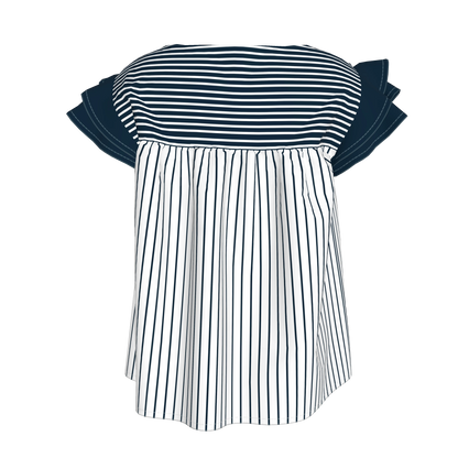 Ruffled Sleeve Top