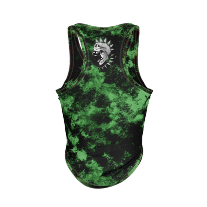 Green Punk Skull Tank