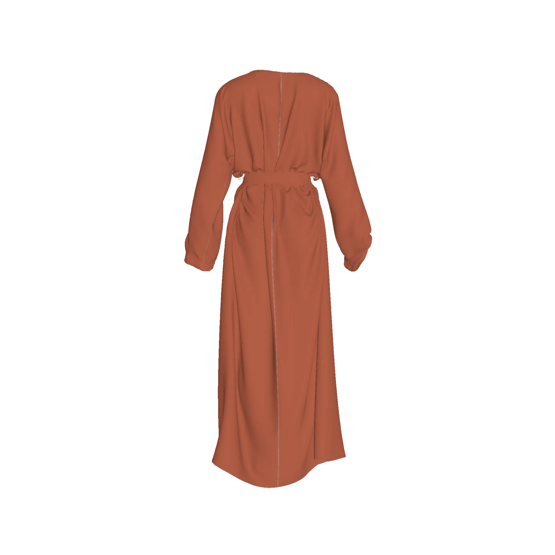 L'EGNA RISING Abaya Dress (RUST)