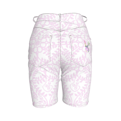 Shoosty Pink Slim Jeans Shorts