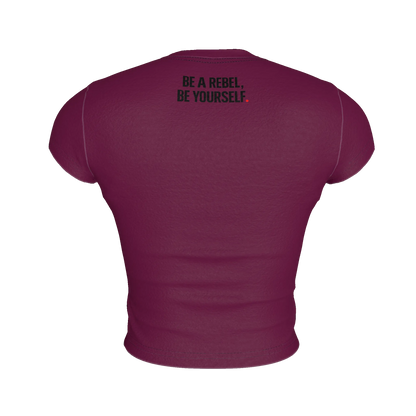 Cropped Baby T-shirt in Lightweight Stretch Cotton Jersey