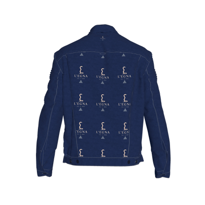 L'EGNA RISING 'BLUE-BLOOD' Jean Jacket (ALL OVER PRINT)