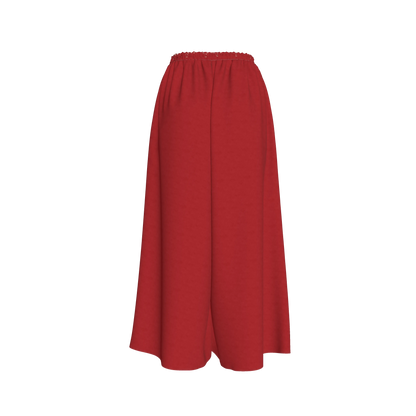 L'EGNA RISING (MAROON) Satin Palazzo Pant