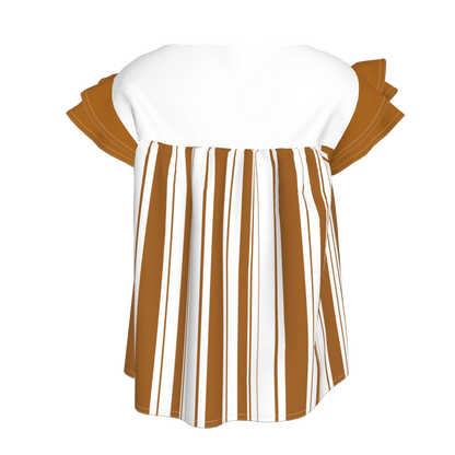 Ruffled Sleeve Top