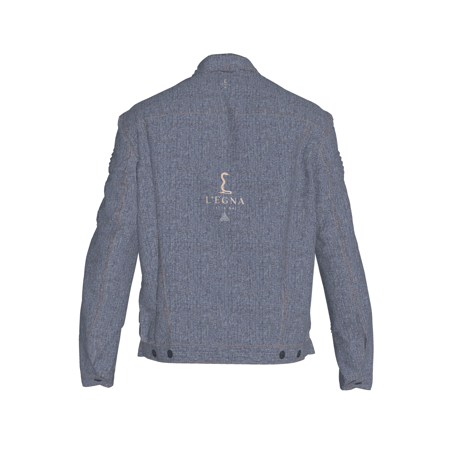 L'EGNA RISING 'DK BLUE ACID' Jean Jacket