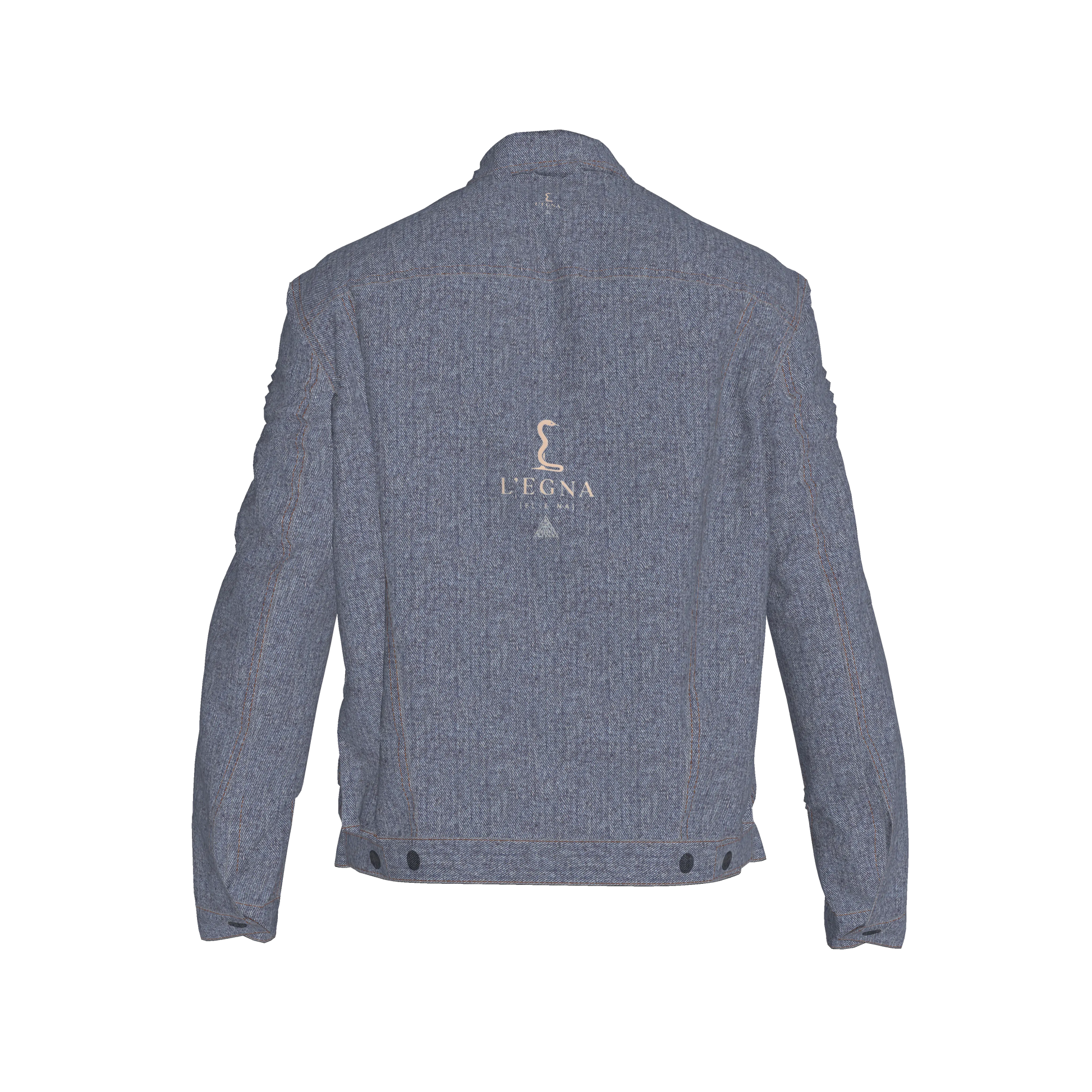 L'EGNA RISING 'DK BLUE ACID' Jean Jacket