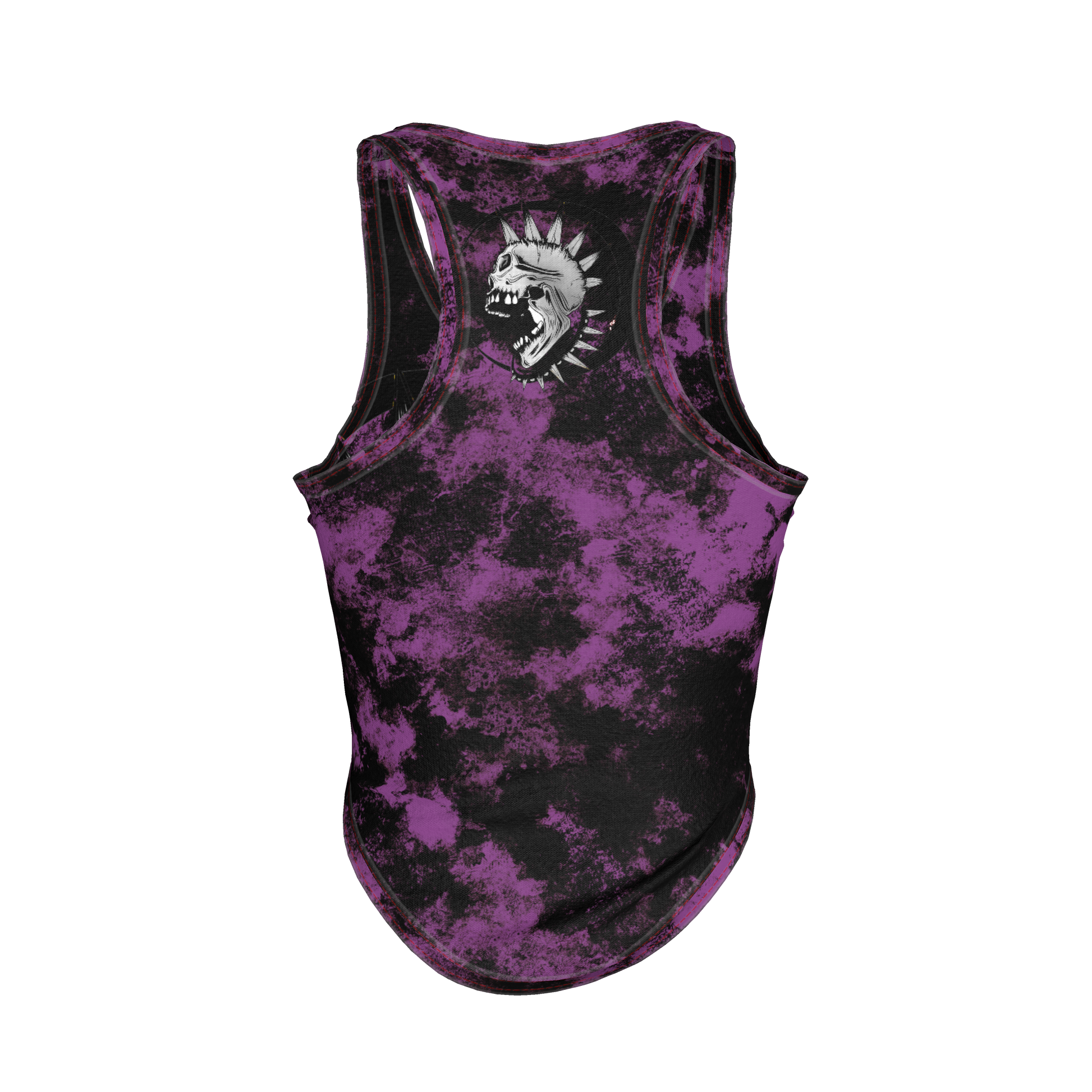 Purple Punk Skull Tank