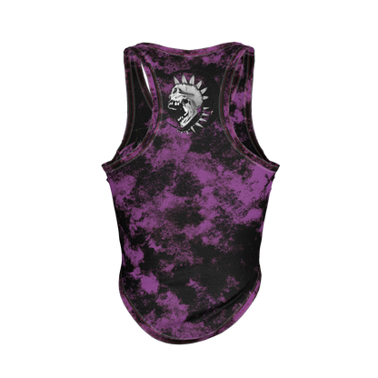 Purple Punk Skull Tank