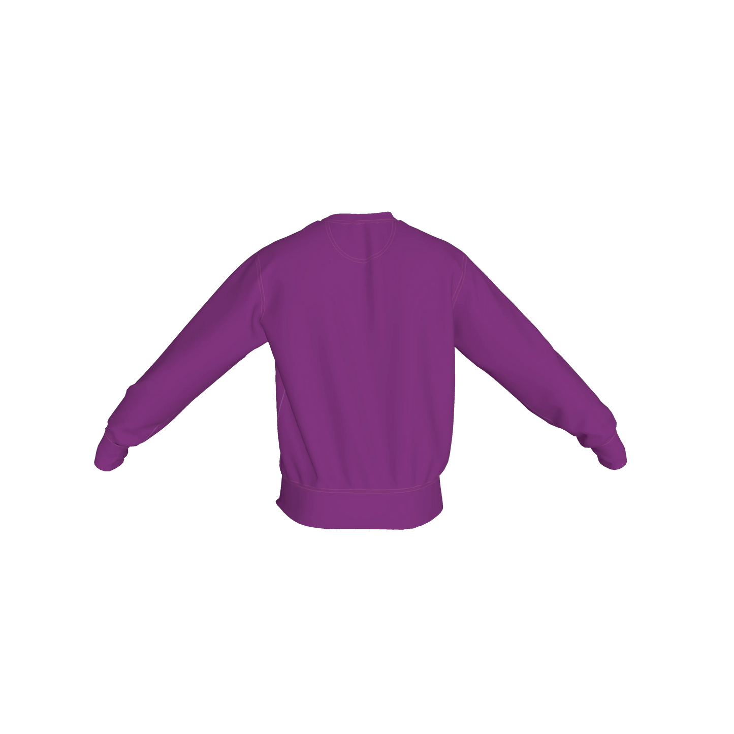 Crew Neck Sweatshirt with Inset V