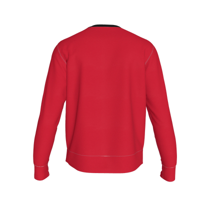 Red Sweatshirt White Rebel - Tailored Crewneck Sweatshirt