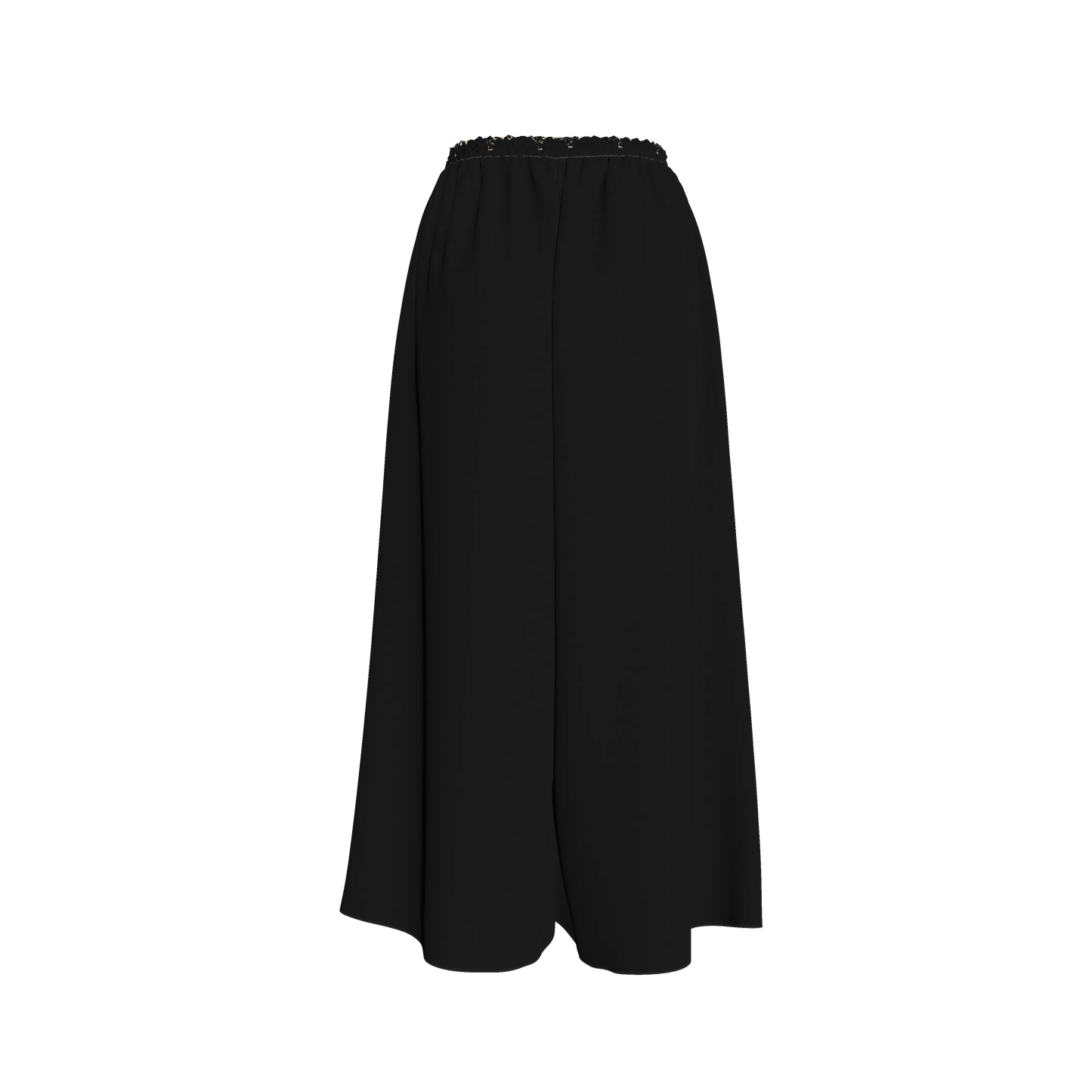 L'EGNA RISING (BLK) Satin Palazzo Pant