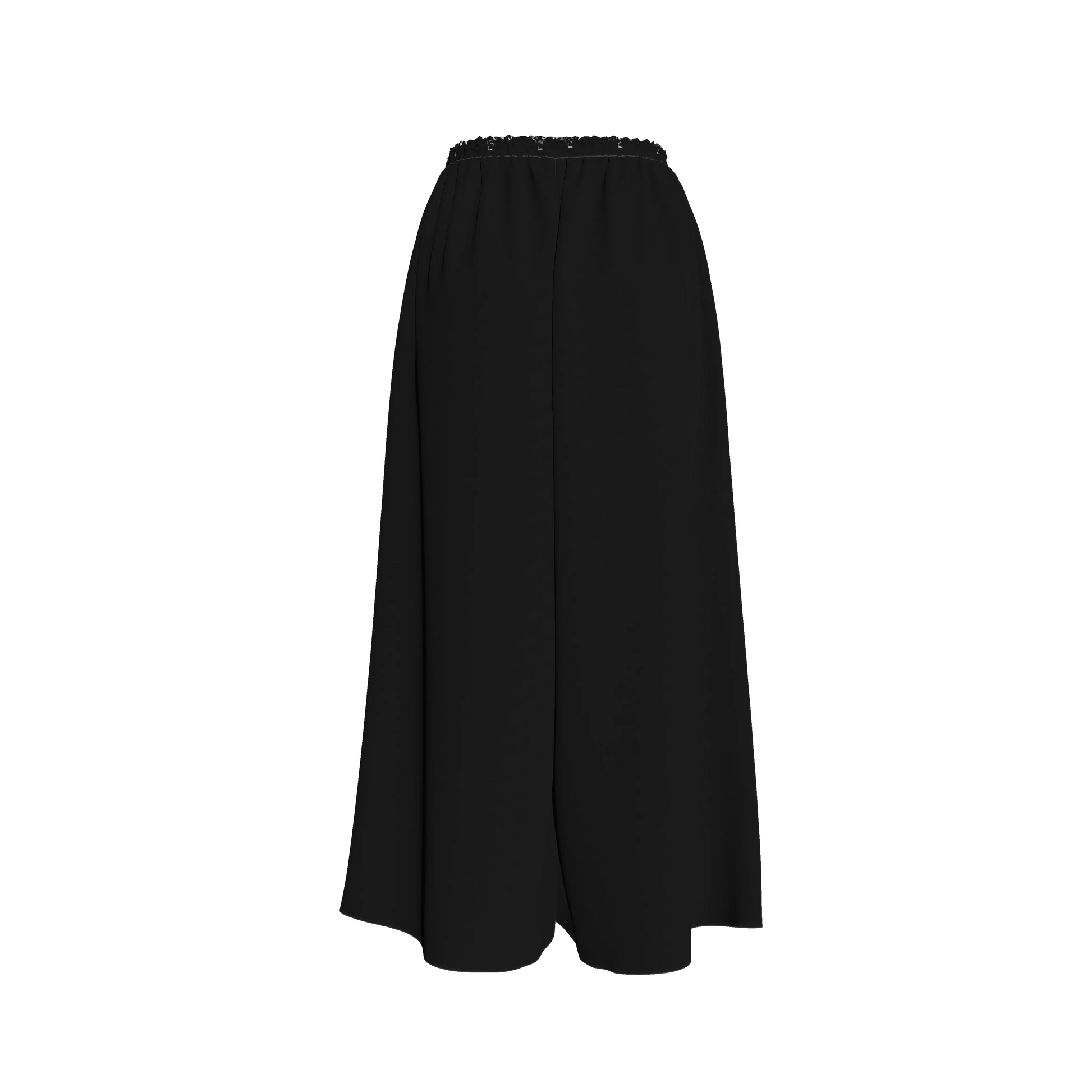 L'EGNA RISING (BLK) Satin Palazzo Pant