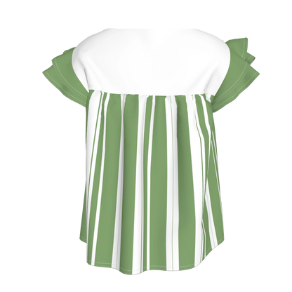 Ruffled Sleeve Top
