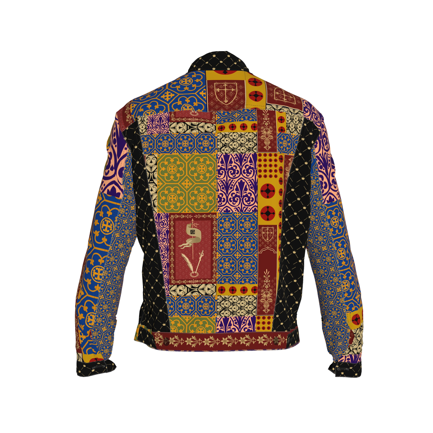 Joan of Arc Exclusive Satin and Denim Jacket