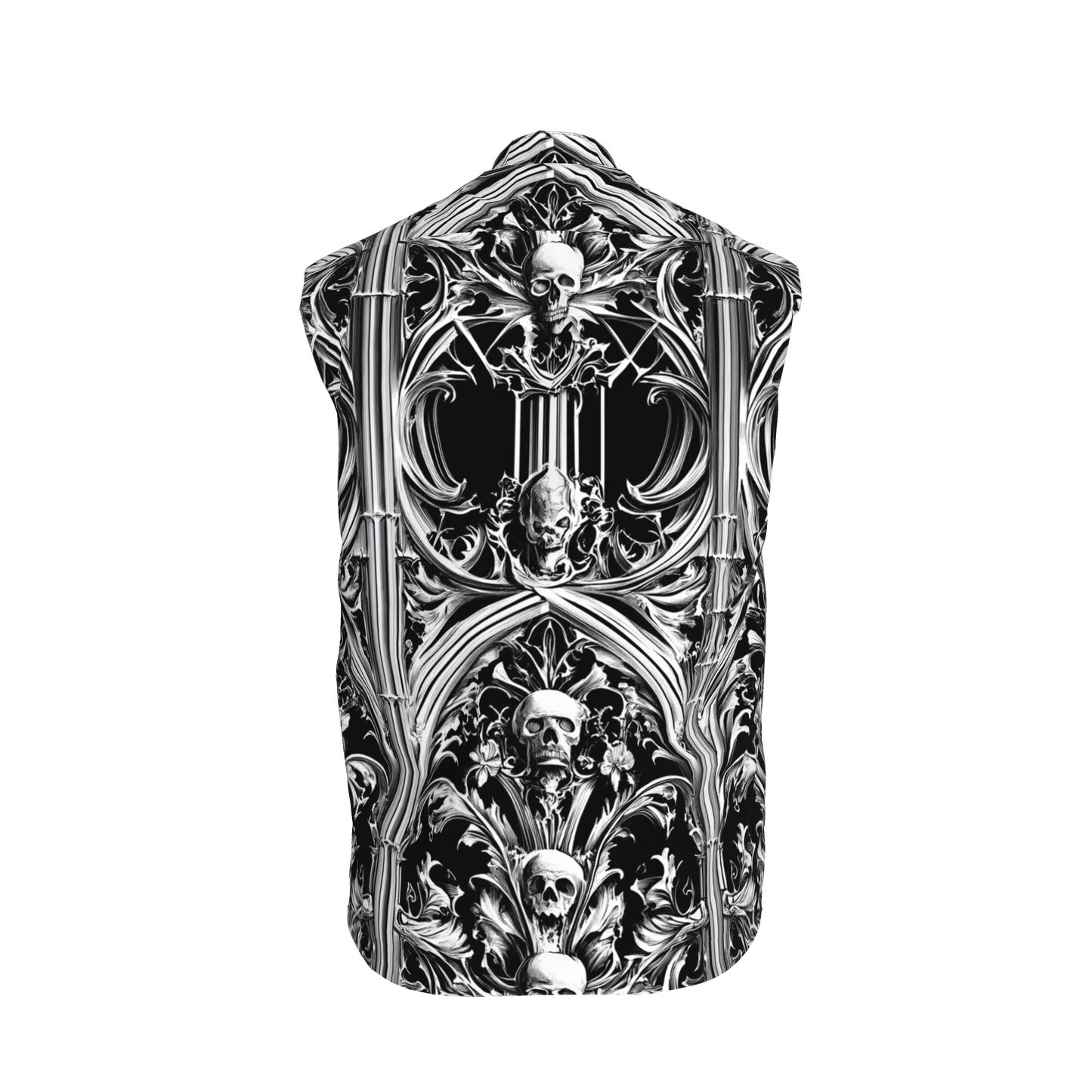 Skull Vest – Heavy Stretch Cotton Twill Gilet