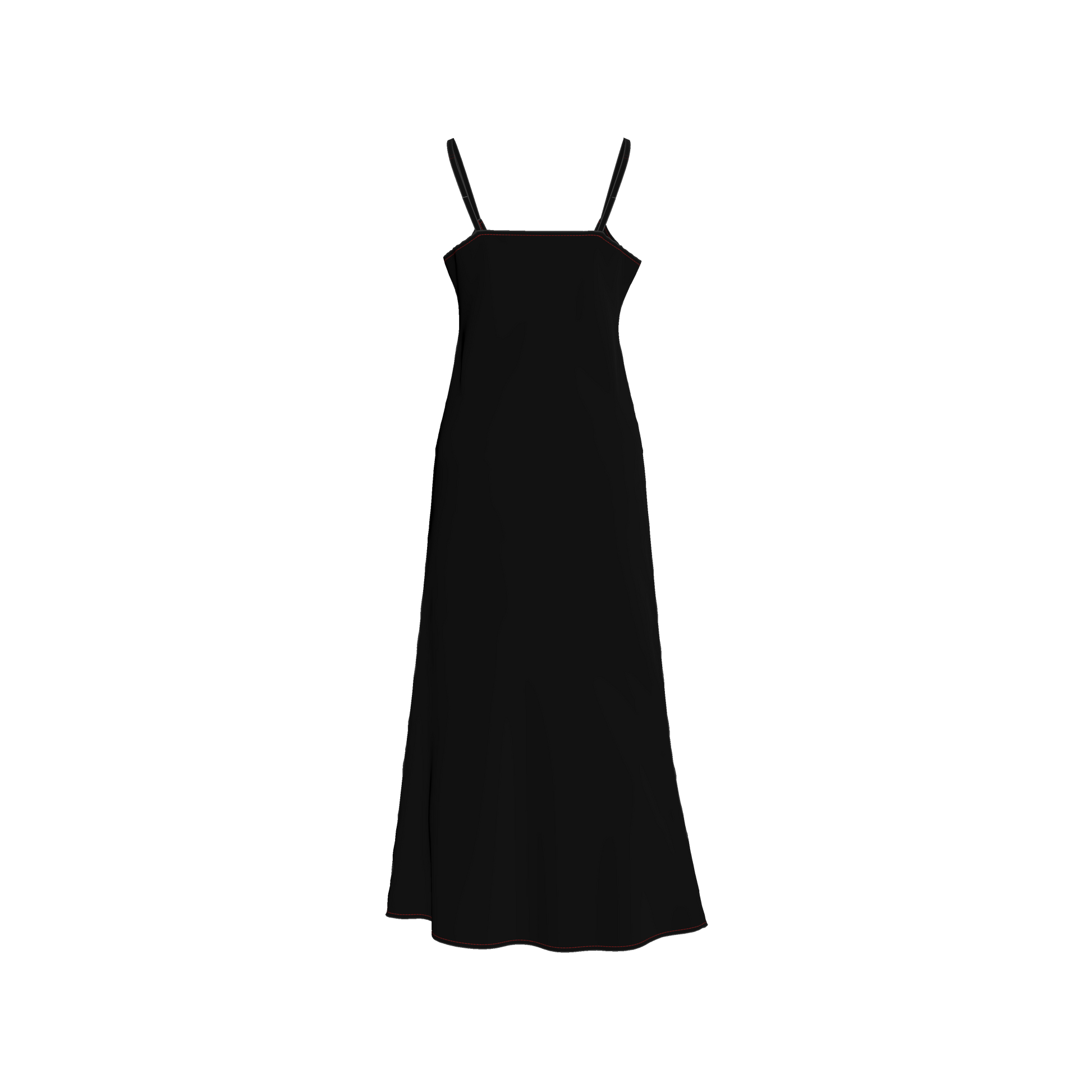 abrazos slip dress in black