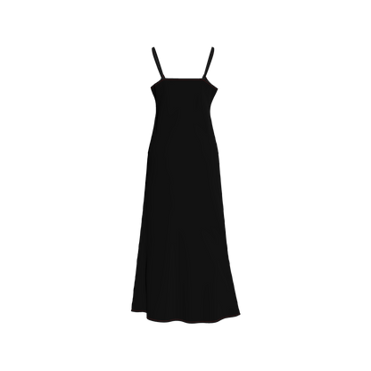 abrazos slip dress in black