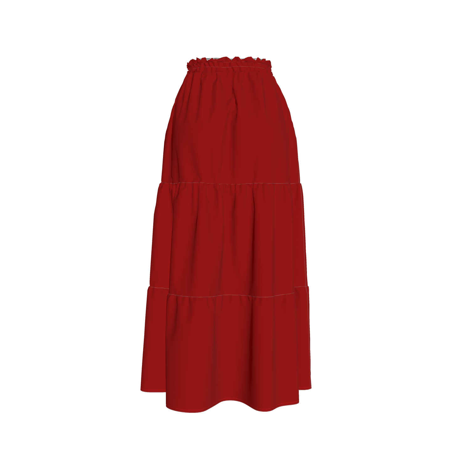 abrazos red prairie skirt
