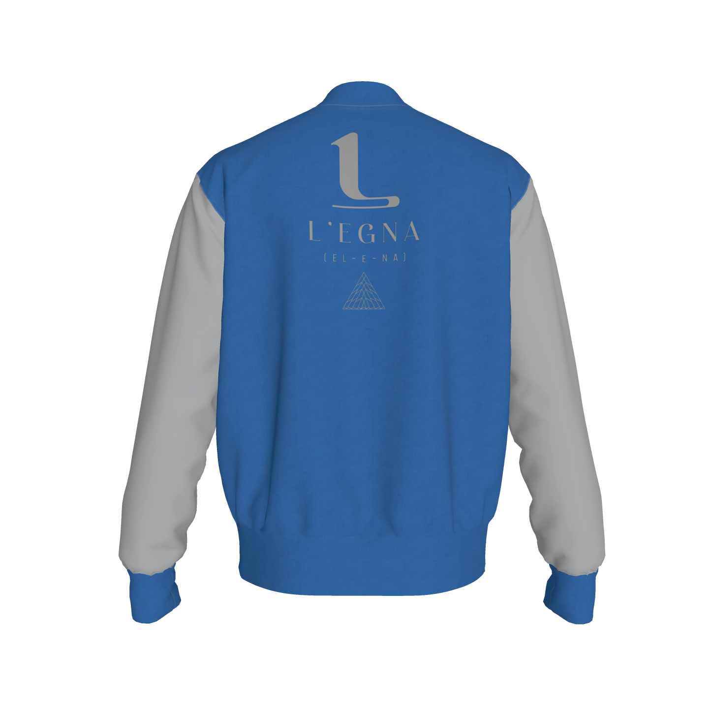 L'EGNA VARSITY JACKET - (BLUE)