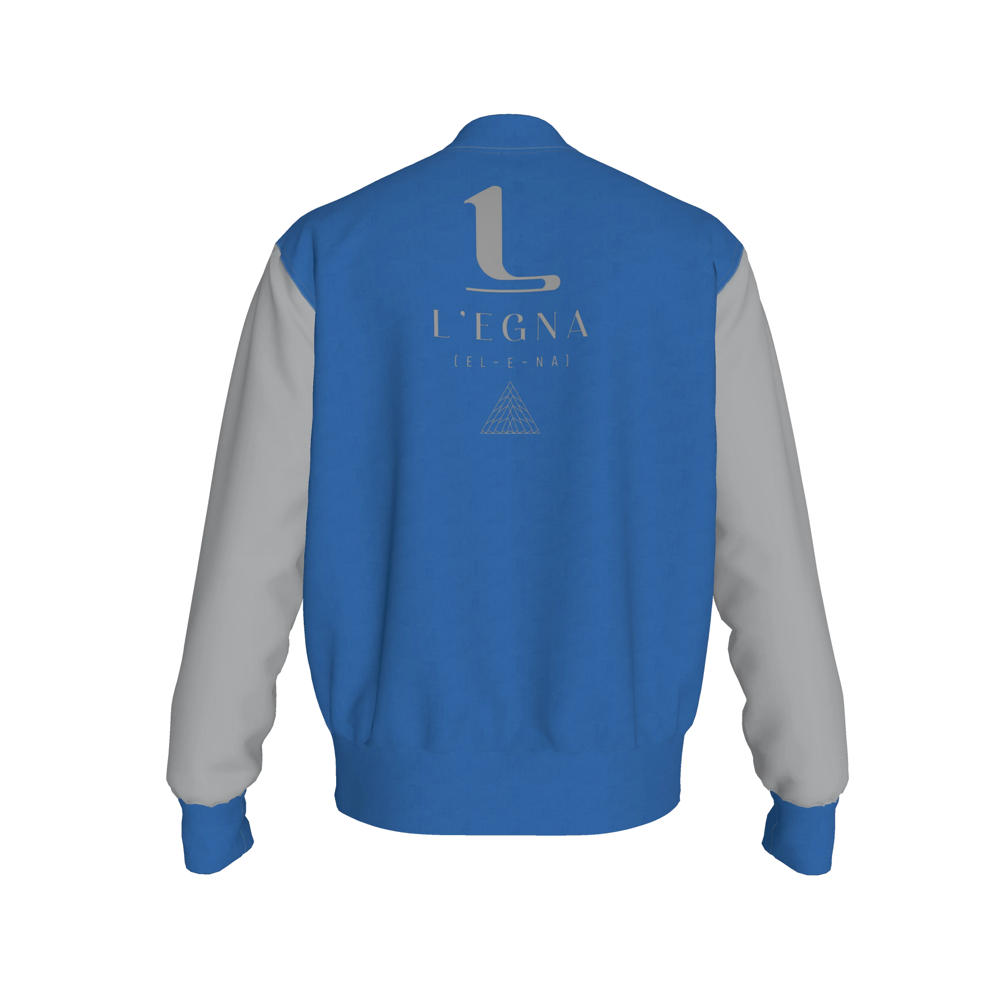 L'EGNA VARSITY JACKET - (BLUE)