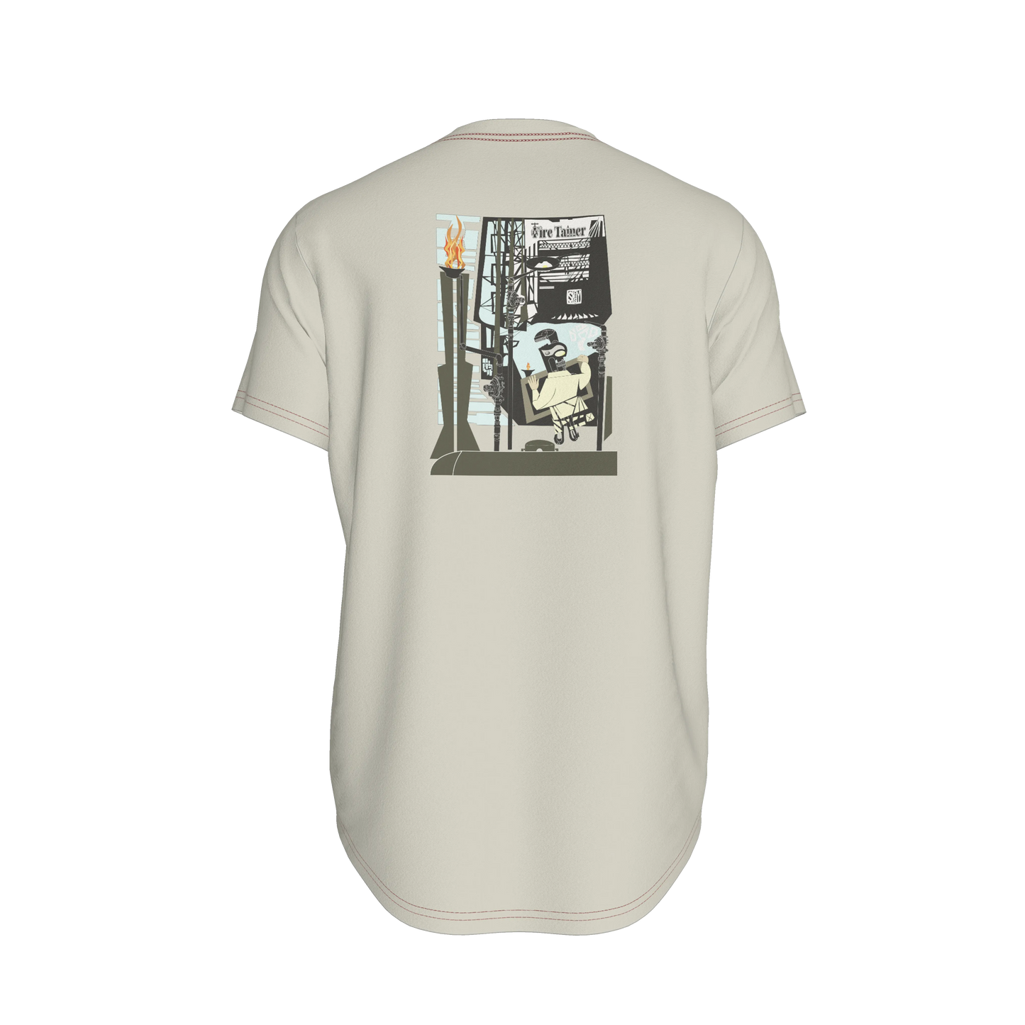 The Contractor Series Gas Man Fire Tamer Fitted T-Shirt