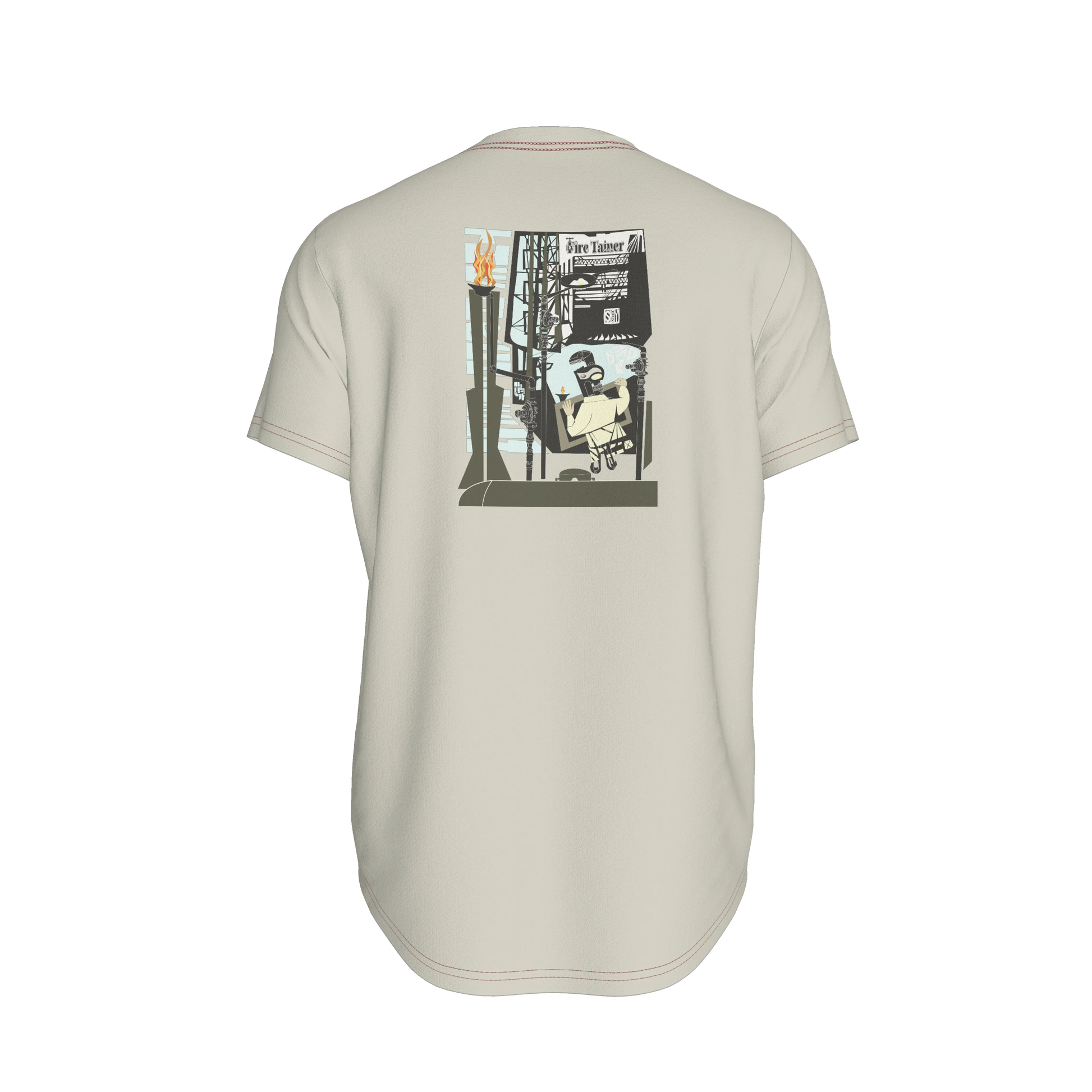 The Contractor Series Gas Man Fire Tamer Fitted T-Shirt