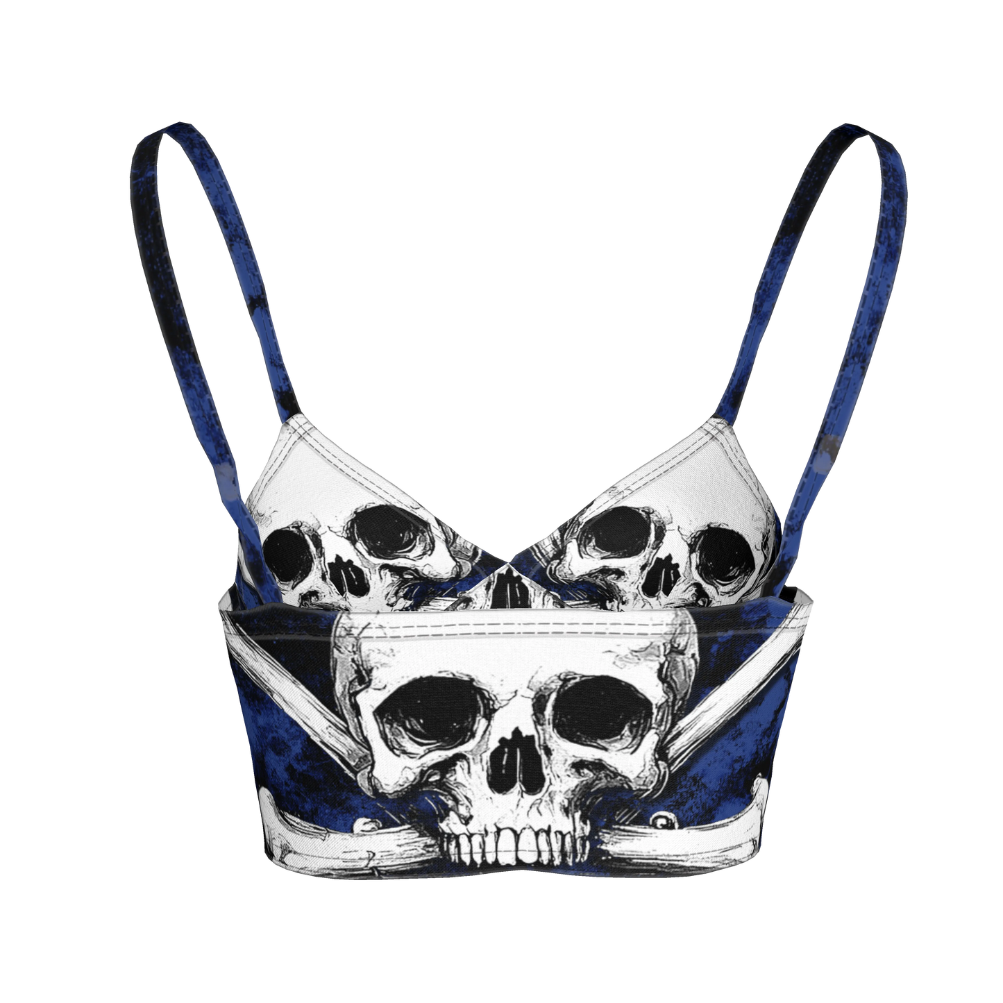Blue Skeletittie Bralette
