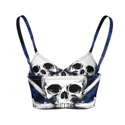 Blue Skeletittie Bralette