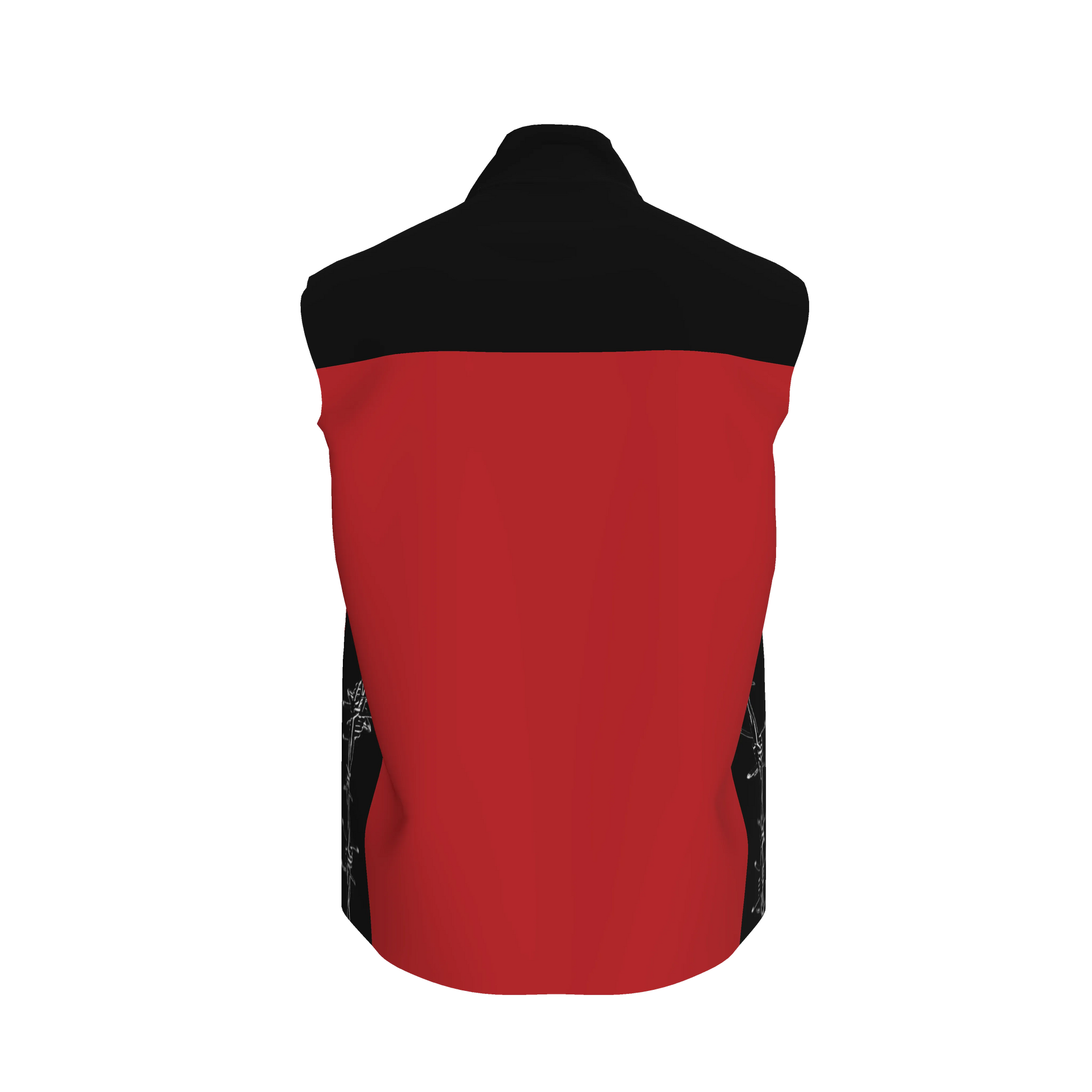 Invert plain knit vest