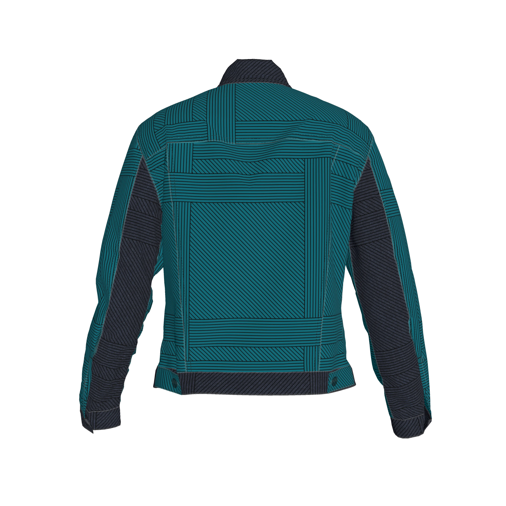 Jean Jacket in Heavy Stretch Cotton Twill – Digital Fade