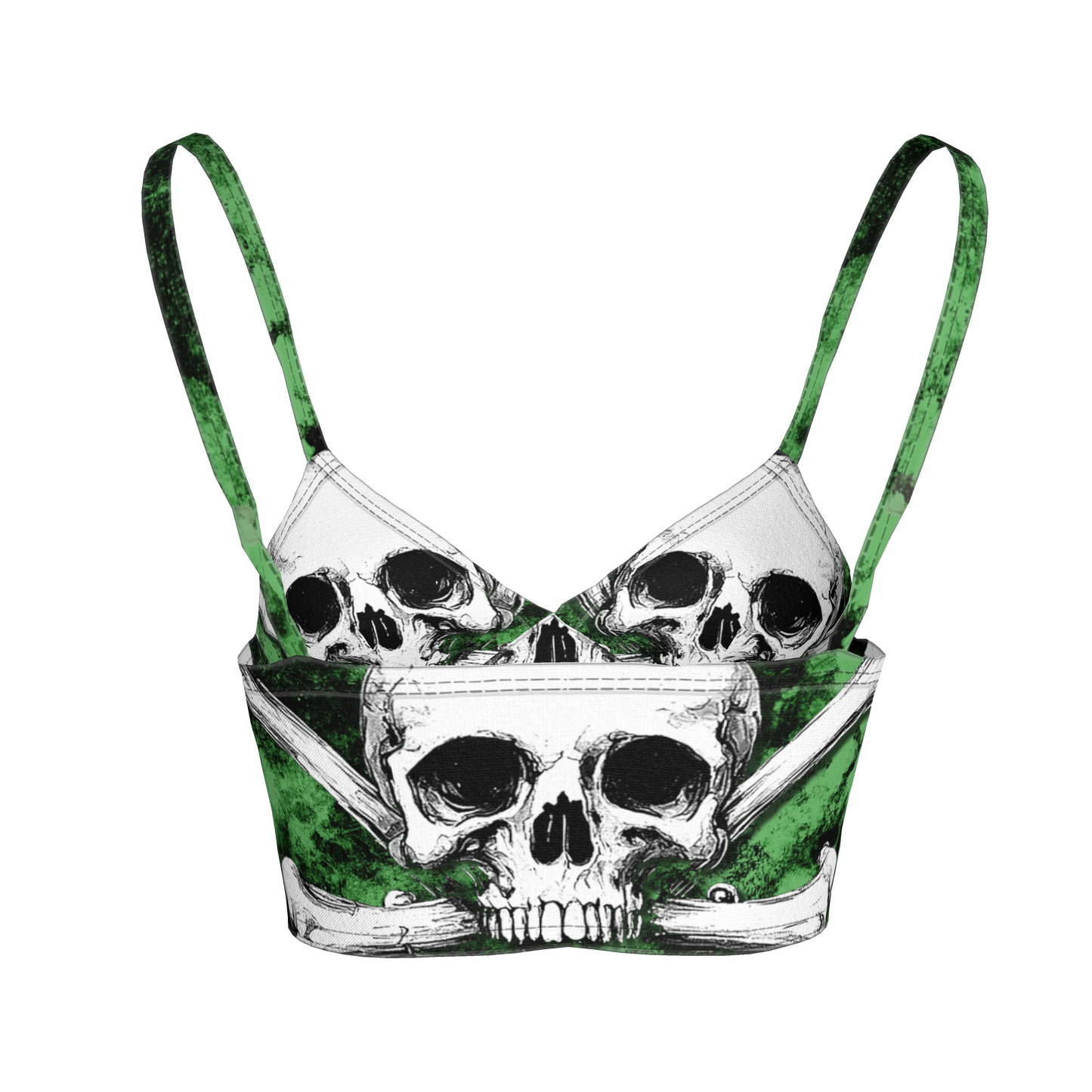 Green Skeletittie Bralette
