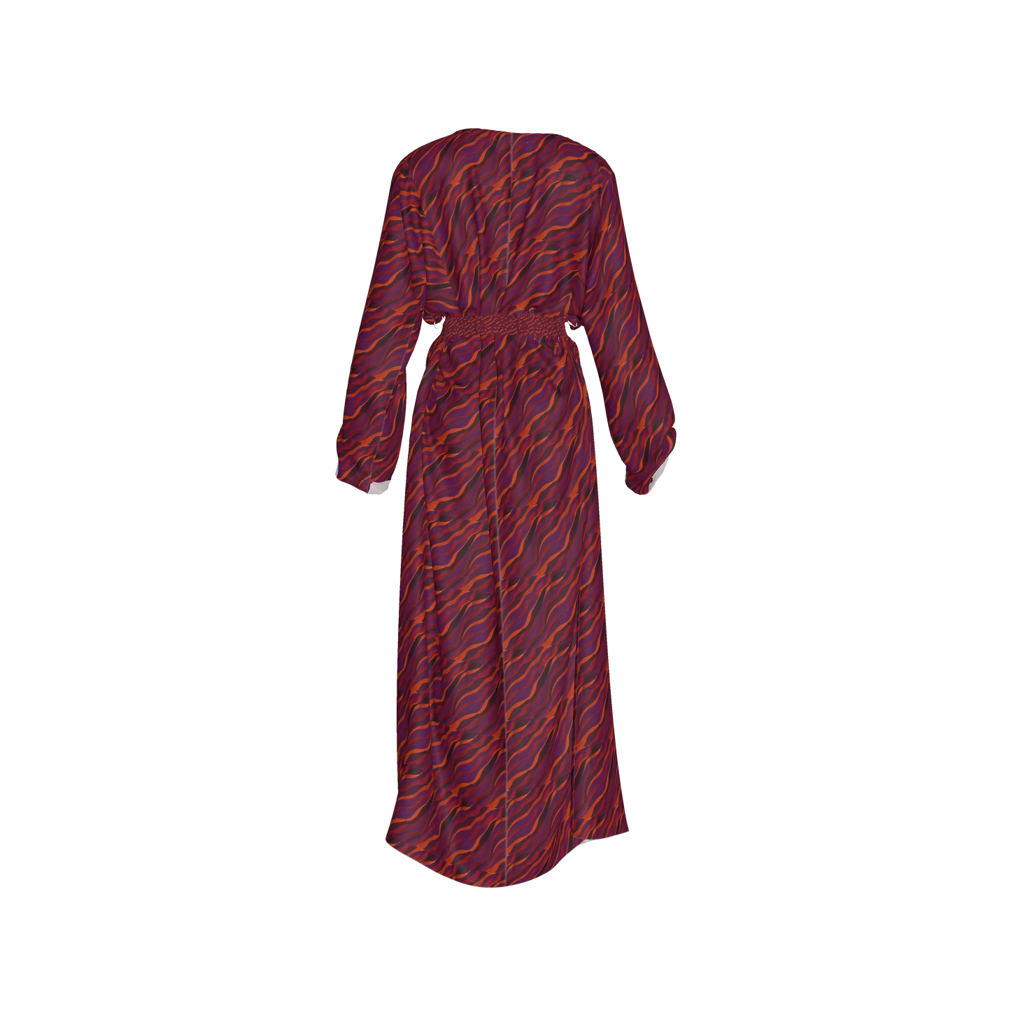 Kimono Sleeve Abaya in Lightweight Viscose Ecovero Rayon Crepe