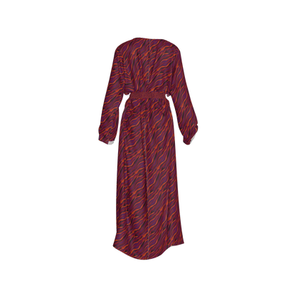 Kimono Sleeve Abaya in Lightweight Viscose Ecovero Rayon Crepe