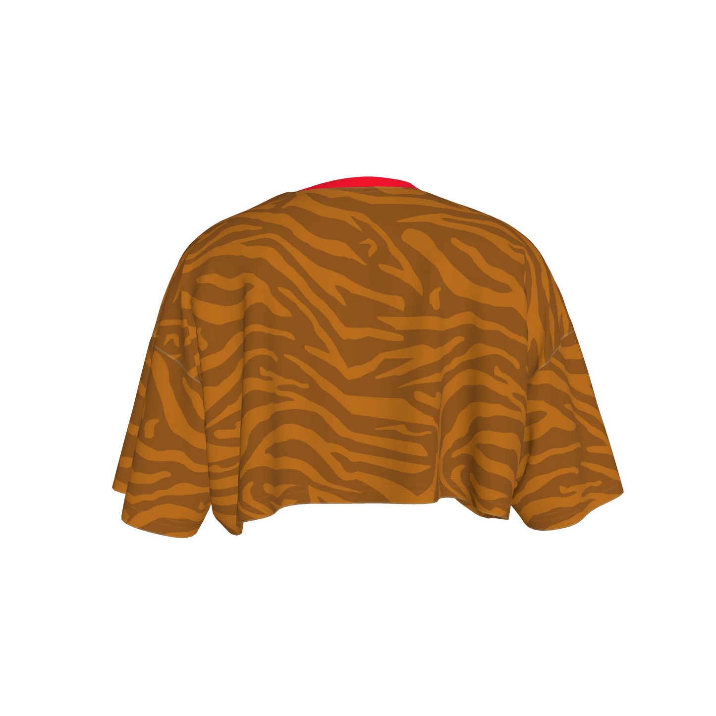 Tiger Stripe Crop T-shirt in Organic Cotton