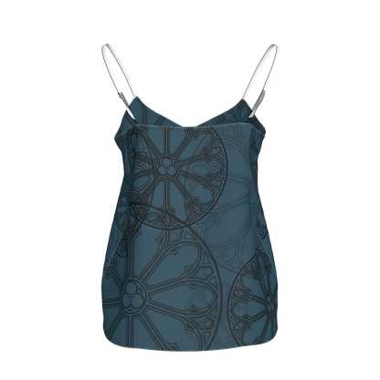 Teal Rose Window Camisole