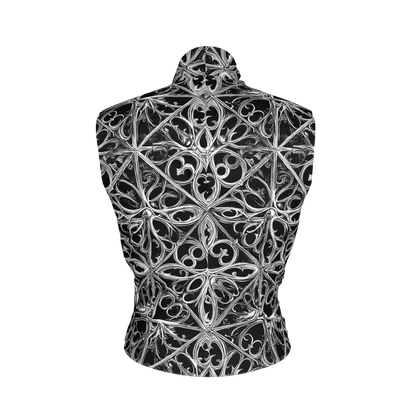 Gothic Lattice Surplice Top in Bamboo Cotton Jersey