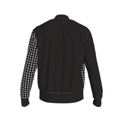 Snap Front Bomber Jacket in Rayon French Terry
