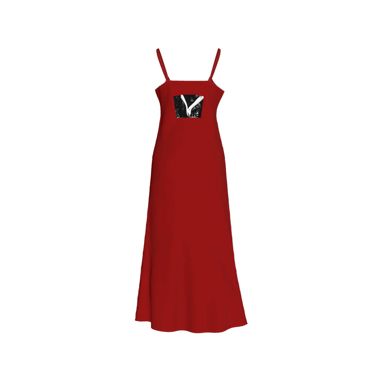 abrazos red slip dress