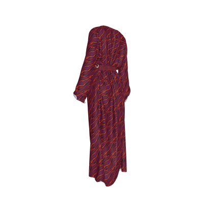 Kimono Sleeve Abaya in Lightweight Viscose Ecovero Rayon Crepe