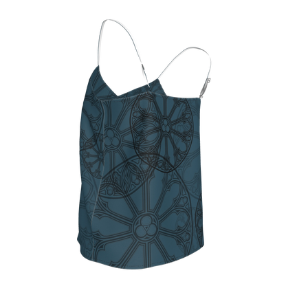 Teal Rose Window Camisole